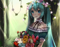 月西江-初音ミク演奏版钢琴谱文件(五线谱、双手简谱、数字谱、Midi、PDF)免费下载