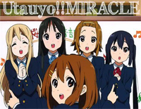 Utauyo!!MIRACLE-K-ON!!后期主题曲钢琴谱文件(五线谱、双手简谱、数字谱、Midi、PDF)免费下载