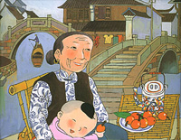 外婆桥-儿歌钢琴谱文件（五线谱、双手简谱、数字谱、Midi、PDF）免费下载