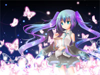 虹色蝶々-初音ミク钢琴谱文件(五线谱、双手简谱、数字谱、Midi、PDF)免费下载
