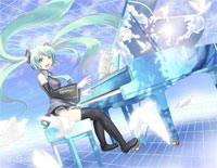 夕日坂-初音未来钢琴谱文件(五线谱、双手简谱、数字谱、Midi、PDF)免费下载