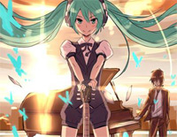 Black Board-初音未来钢琴谱文件(五线谱、双手简谱、数字谱、Midi、PDF)免费下载