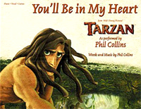 You'll Be in My Heart-人猿泰山主题曲钢琴谱文件(五线谱、双手简谱、数字谱、Midi、PDF)免费下载