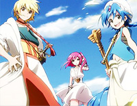 瞬く星の下で-魔笛MAGI OP2钢琴谱文件(五线谱、双手简谱、数字谱、Midi、PDF)免费下载