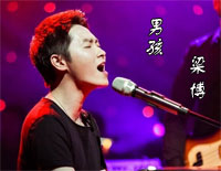 男孩-梁博钢琴谱文件（五线谱、双手简谱、数字谱、Midi、PDF）免费下载