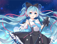 電脳スキル-初音未来钢琴谱文件(五线谱、双手简谱、数字谱、Midi、PDF)免费下载