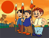 共产儿童团歌变奏曲钢琴谱文件(五线谱、双手简谱、数字谱、Midi、PDF)免费下载