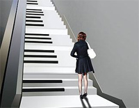 音乐台阶-汤普森现代钢琴第一册钢琴谱文件(五线谱、双手简谱、数字谱、Midi、PDF)免费下载