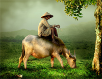 放牛山歌-Folksong of the Cowboy钢琴谱文件(五线谱、双手简谱、数字谱、Midi、PDF)免费下载