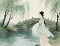 相思遥-原调简单版-初见她 漫步溪桥下 她轻摘一朵桃花-人人钢琴网